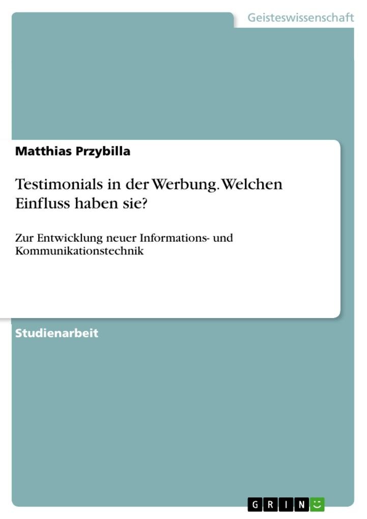 Testimonials in der Werbung. Welchen Einfluss haben sie?: eBook von Matthias Przybilla