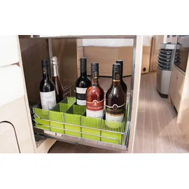 Purvario Stauleiste für Schubladen 100 Maxxi 8er-Set Lime, dunkelgrau