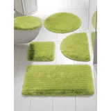 Badematte HEINE HOME Gr. 10, grün (apfelgrün), WC-Vorleger rechteckigmit Ausschnitt (45cm x 50cm) WC-Deckelbezug (47cm x 50cm),, Badematten