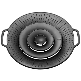 GEFU Überkochschutz Ø 31,5 cm Silikon Grau
