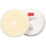 3M Perfect-It Polierpad mit Polierfell für Exzenter Poliermaschine, grob, weiß, 130 mm (5 in), 34120
