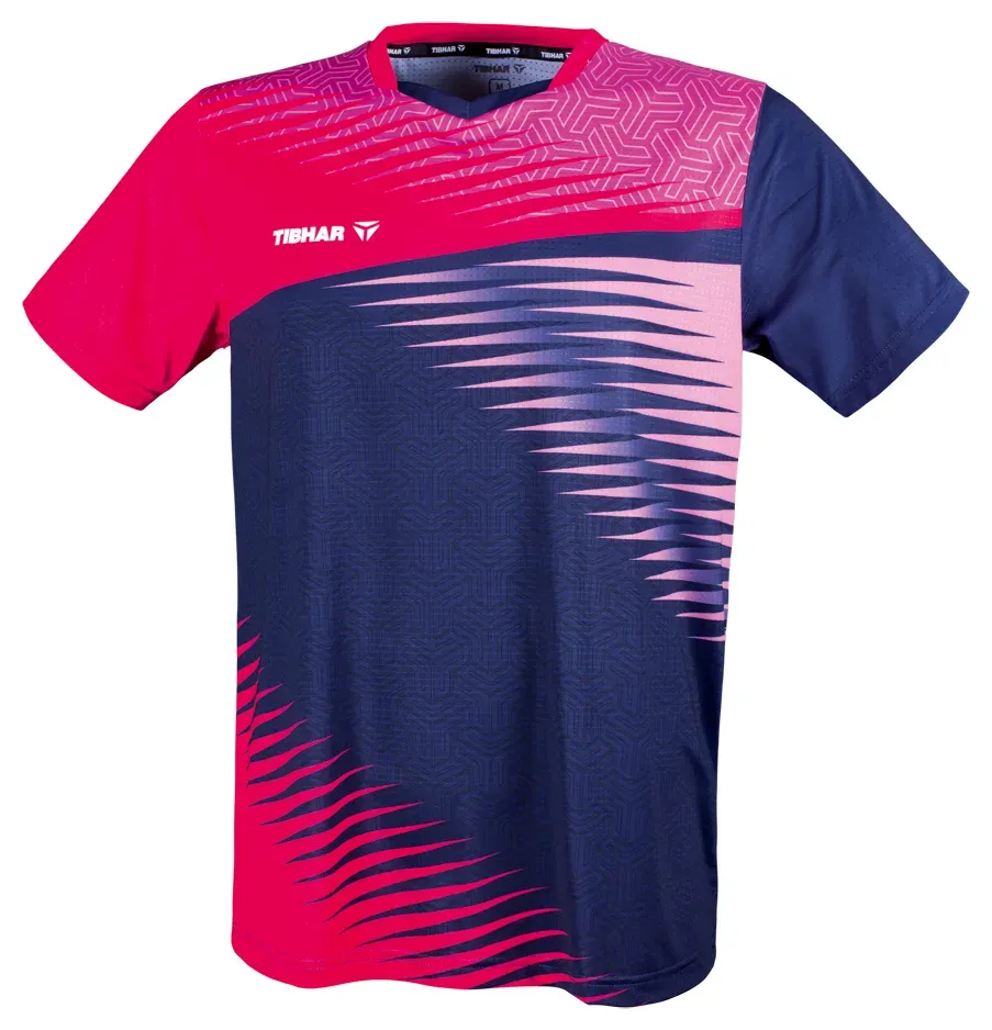 Tibhar Shirt AZUR pink/dunkelblau 4XL - 4XL