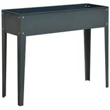Outsunny Hochbeet 100 x 30 x 80 cm Dunkelgrau