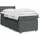 vidaXL Boxspringbett mit Matratze Dunkelgrau 140x200 cm Stoff
