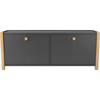WoodMan Schuhbank, im skandinavian Design, Holzfurnier aus Eiche