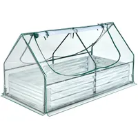 Costway Gewächshaus Metall Grün Blankglas 0 mm 1,62 m2