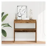 vidaXL Konsolentisch Altholz-Optik 80x30x80 cm Holzwerkstoff