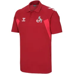 hummel 1. FC Köln Freizeit Poloshirt Kinder 3079 - red dahlia 128