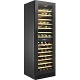 Amica "WK 348 100 S", Weinkühler Weinkühler mit Kompressor Freistehend (schwarz), 118 Flasche(n)