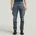 Zip Tapered Jeans Dunkelblau 36/32