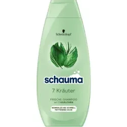 Schauma 7 Kräuter Shampoo, ohne Silikone 400 ml - Flasche