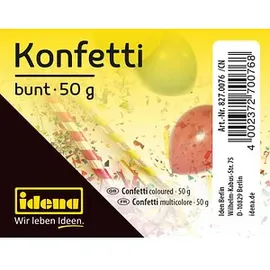 IDENA Konfetti 50 g bunt
