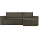 Konsimo Ecksofa Napi ¦ braun ¦ Maße (cm): B: 262 H: 89