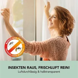 EasyMaxx Fenster-Moskitonetz 150 x 130 cm