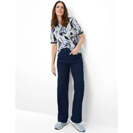 RAPHAELA by BRAX Style PEGGY FLARED DARK BLUE, denim dunkelblau, Gr. 50K