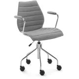 Kartell Maui Soft Armlehnstuhl Stoff Trevira - Chrom