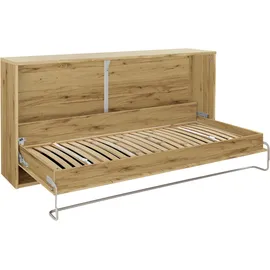 Priess Schrankbett PRIESS "Oregon", braun (eiche artisan), H:102cm, Schrankbetten, wahlweise mit LED-Beleuchtung