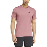 Adidas Train Essentials Stretch Training T-Shirt, Herren Kurzärmeliges T-Shirt, preloved Crimson/Black, IW3364