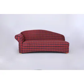 Better Home 3-Sitzer Sofa Loretta mit linker Armlehne, ca. 193 x 83 x 85 cm - Rot Kariert