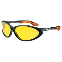 Uvex cybric 9188 Schutzbrille Kratzfest Einheitsgröße Schwarz/Orange/Amber NC