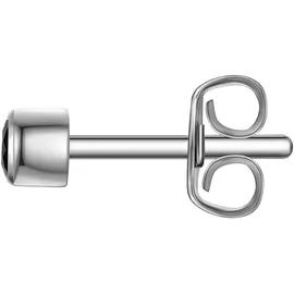True Rebels Ohrstecker TR309 schwarz silber Edelstahl mit Zirkonia 3,7
