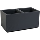 Ondis24 Pflanzkübel 80 Caro Rollen 100 Prozent Recycled Anthrazit Blumentopf Pflanzgefäß