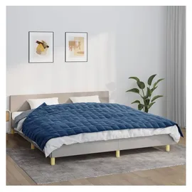vidaXL Gewichtsdecke Blau 155x220 cm 7 kg Stoff