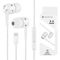 liuchanghe Kopfhörer mit Kabel, In-Ear Kopfhörer, Ohrhörer mit Mikrofon und Lautstärkeregler für Phone Android Smartphone Laptop MP3 Players (Weiß)