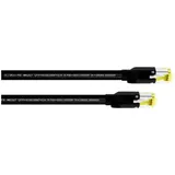 Cordial 15576 RJ45 Patchkabel CAT 7a S/FTP 1.00 m Schwarz PUR-Mantel 1 St.