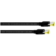 Cordial 15576 RJ45 Patchkabel CAT 7a S/FTP 1.00 m Schwarz PUR-Mantel 1 St.