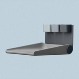 Leander WallyTM-Wandwickeltisch Dusty Grey - Klappbare Wickelkommode für Wandmontage - Wickeltisch Organizer fürs Babyzimmer - Ergonomisch & Platzsparend