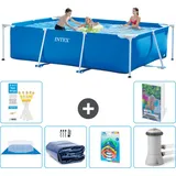 Rechteckiger Frame Pool - 300x200x75 Cm - 7-teilig  S46
