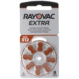 Rayovac HA312 PR41 Hörgeräte Batterien Extra Advanced 8er Sparpack 6 + 2 Gratis 5000252100980, Lieferung besteht aus 8 Stück Batterien