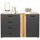 trendteam Esteban 139 x 86 x 38 cm Anthrazit / Eiche