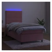 vidaXL Boxspringbett 100 x 200 cm Rosa