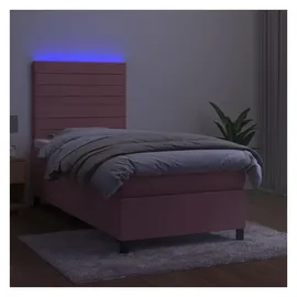 vidaXL Boxspringbett 100 x 200 cm Rosa