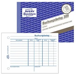 AVERY Zweckform Buchungsbeleg Formularbuch 309