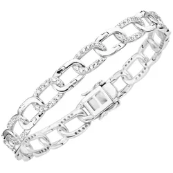 Giorgio Martello Milano Armband mit Zirkonia, Silber 925 Damen 