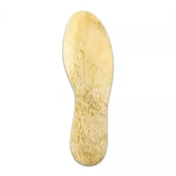 Einlegesohlen aus echtem Lammfell gold-beige