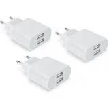 USB Ladegerät, 3-Pack 2.1A/5V Adapter für iPhone 11 XS XR X 8 7 6 6S Plus 14 13 12,Stecker Netzteil Ladestecker Netzstecker Stromadapter Schnellladen Ladeadapter Steckdosenadapter