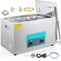 Vevor Ultraschallreiniger 30L Ultraschall-Reinigungsmaschinensteuerung mit 304-Edelstahlknopf, mit Heiztimer für