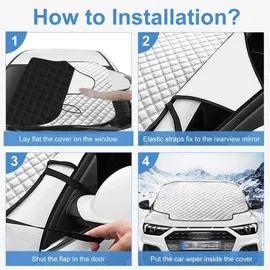 luxuskollektion Auto Windschutzscheibe Abdeckung Magnet Faltbar Winter