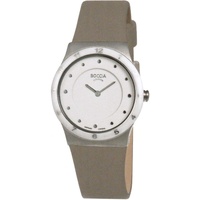 Boccia Damen Analog Quarz Uhr mit Leder Armband 3202-03