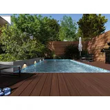 FIBERON Terrassendielen Abschluss Terrassendiele WPC Symmetry Burnt Umber Massivprofil, BxL: je 13.6x244 cm, 24 mm Stärke braun