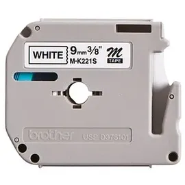 Brother M-K221SBZ schwarz auf weiß 0,9cm x 4m