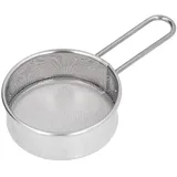 HAOHIZE Kleines Sieb Küche, Küchensieb Edelstahl, Mini Kleines Mehlsieb für Backpulver, Zucker, Kaffee, Nudeln, Puderzucker, Matcha Sieb, Teesieb, 40 Feine Maschensiebe, Mini Sieb mit Griff (6.5 cm)