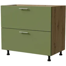 Feldmann-Küchen Schubladenschrank Brerra 90 x 50 x 82 cm Grün