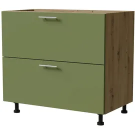 Feldmann-Küchen Schubladenschrank Brerra 90 x 50 x 82 cm Grün