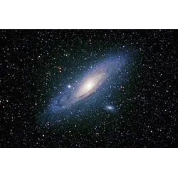 Fototapete PAPERMOON "Andromeda-Galaxie", bunt (mehrfarbig), B:4,5m L:2,8m, Vlies, Tapeten
