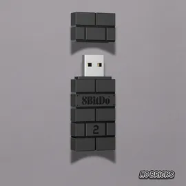 8bitdo Wireless Adapter 2 Adapter Schwarz Nintendo Switch / PS4 / PS3 / Xbox One / Wii U